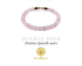 Quartz rose fintion Spinelle